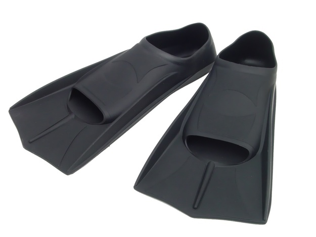 Par de Aletas Cortas de Piscina FAST Talla 47-48 - Silicona Flexible - Diseño de Alto Rendimiento