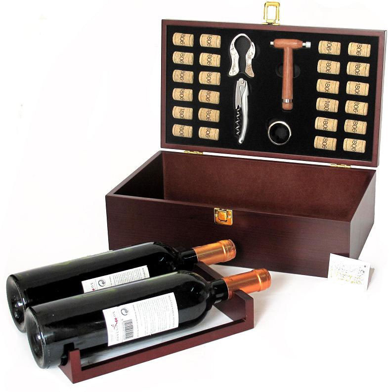 Estuche vino - 2 Botellas - 5 vino | vinotecas.com