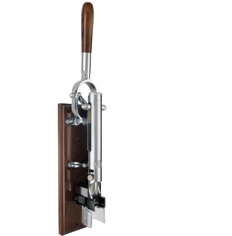 Sacacorchos pared Cromado ( con tabla ) 