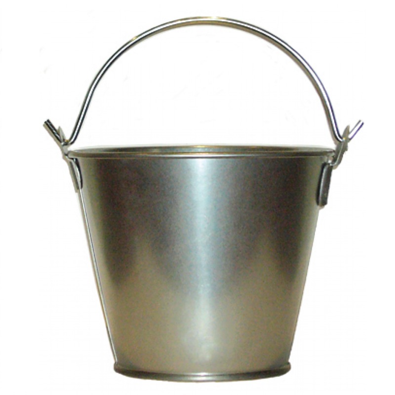 Cubo Galvanizado para botellas de vino