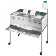 Jaula Terrero con Ruedas 4 Departamentos 