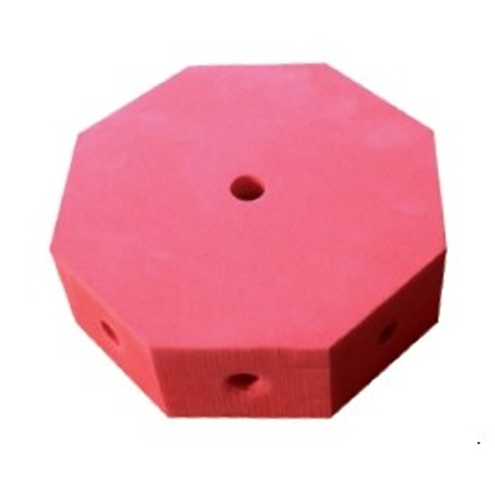 Octógono Flotante para Piscina 24x24x9cm. Espuma Profesional para Construcción de Estructuras Acuáticas