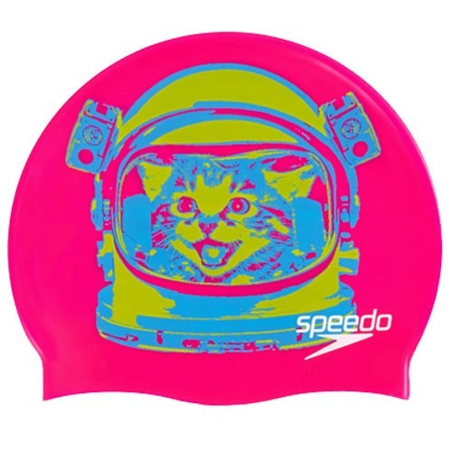 Speedo Gorro de natacion Infantil Slogan Cap JR Cat 3