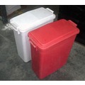Lote de Dos Contenedores Basura Blanco y Azul