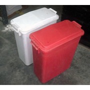 Lote de Dos Contenedores Basura Blanco y Azul