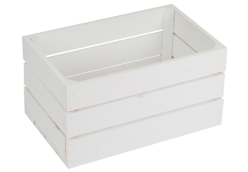 Caja de Madera Blanca Grande 30 x 50 x 25 centímetros Ref.1007