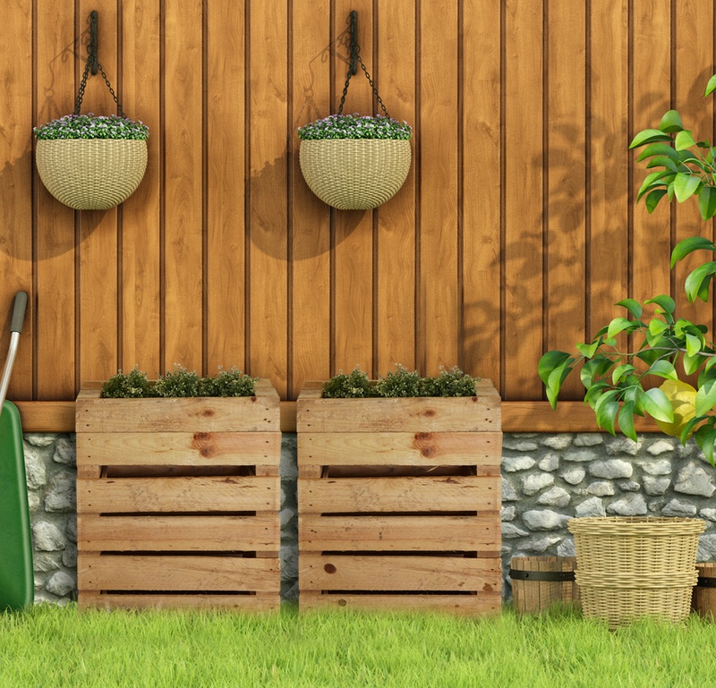 Macetero de Palet Vertical Nature 23 x 60 x 80cm | mueblesvintage.com