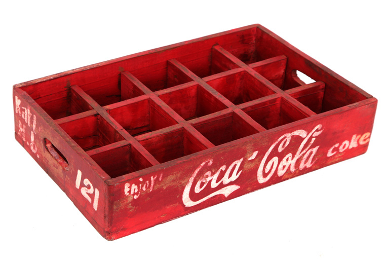 Caja Antigua Coca Cola Impresa 30 x 46 x 10 centímetros