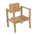 Silla Madera C/Brazos 62x58x80cm
