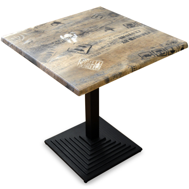 Mesa Bar Cuadrada Docks Industrial Vintage 70 x 75.2 cm