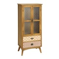 Vitrina en Madera 2 Puertas 35 x 60 x 140 cm
