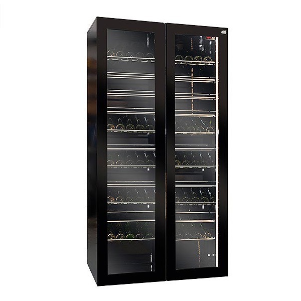 Vinoteca de madera para 200 botellas Black Crystal 