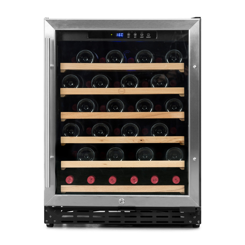 Vinoteca integrable para 50 botellas Vinobox 50GC 1T Inox