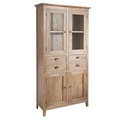 Vitrina en Madera 4 Puertas 40 x 98,5 x 200,5 Vitrina en Madera 4 Puertas 40 x 98,5 x 200,5