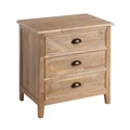 Mesita de Noche en Madera 3 Cajones 40 x 60 x 62 cm