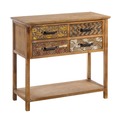 Consola Recibidor en DM Natural con 4 Cajones 36 x 81 x 76,5 Consola Recibidor en DM Natural con 4 Cajones 36 x 81 x 76,5