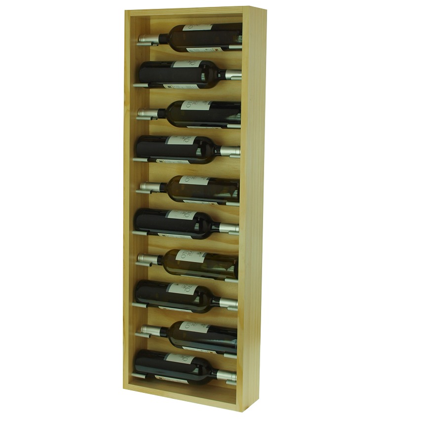 Botellero de Pared Modular para 10 botellas Pino