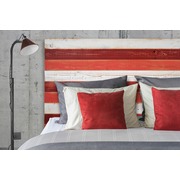 Cabecero para Cama Decapé estilo Vintage Rojos