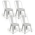 Conjunto 4 Sillas Tudix Diseño Industrial Color Blanco