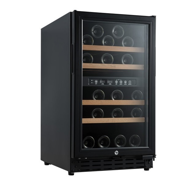 Vinoteca encastrable Negra 33 botellas 2 Temperaturas Vinobox 40GC 2T