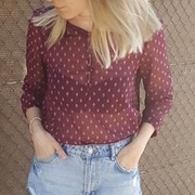 Camiseta blusa Roja Transparente