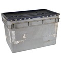 Caja Plastica Gris Apilable 40,5 x 60 x 37,5 cm Ref.R077