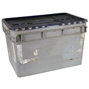 Caja Plastica Gris Apilable 40,5 x 60 x 37,5 cm Ref.R077