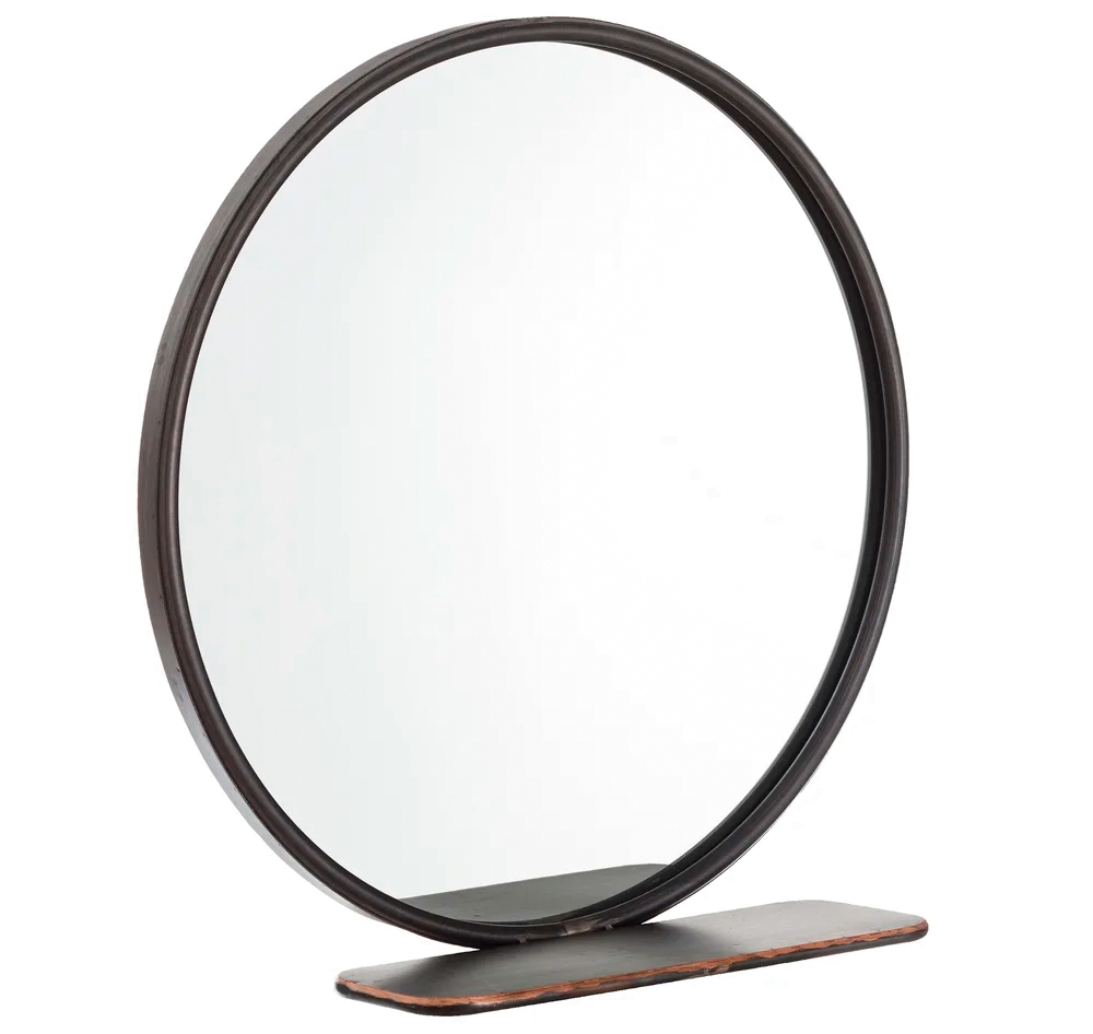 Espejo de Pared Industrial Hierro Gris 13 x 50 x 49,5 cm