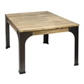 Mesa de Centro Vintage Bristol en Madera Maciza Cuadrada