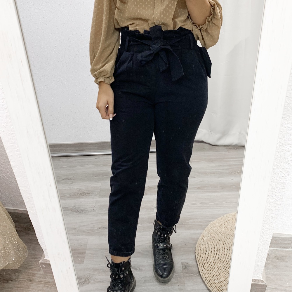 Pantalon slouchy negro new arrivals