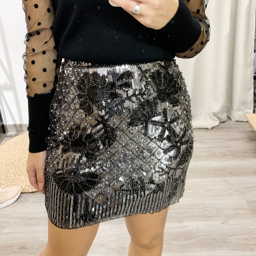 Faldas Lentejuelas Zara Falda De Lentejuelas BALAYSIER Para Mujer