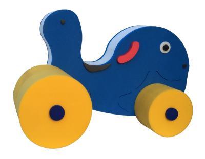 Leisis Ballena 3D Flotante 85x46x8 cm con Ruedas Foam EVA Atóxico Juego Infantil para Piscina