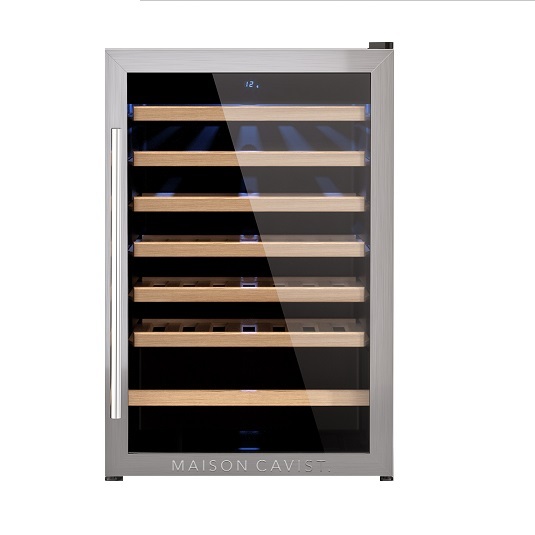 Vinoteca Acero Inoxidable compresor 48 botellas CAVC48