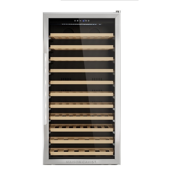 Vinoteca grande Acero Inoxidable 84 botellas CAVC84