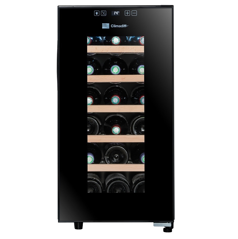 Vinoteca negra de 18 botellas Climadiff CC18F