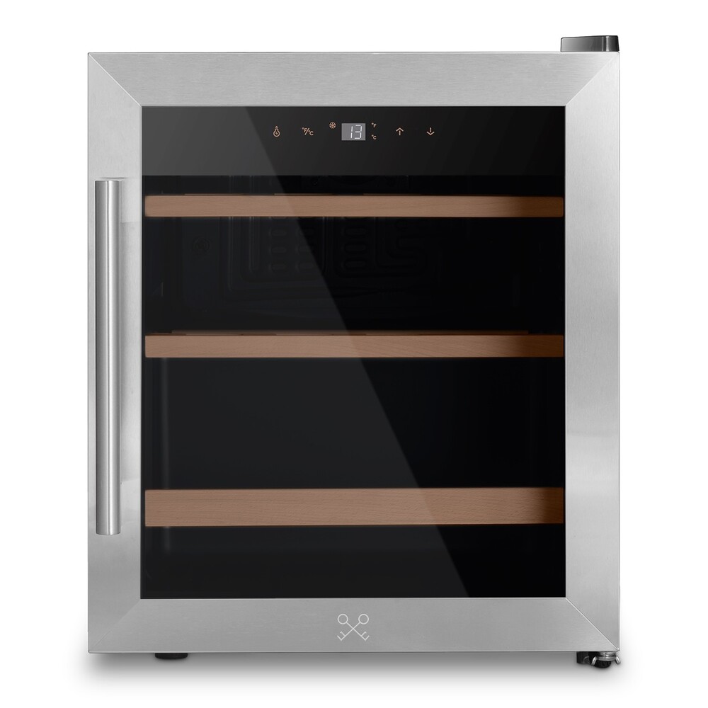 Vinoteca pequeña compresor baldas de madera 15 botellas CAVC15