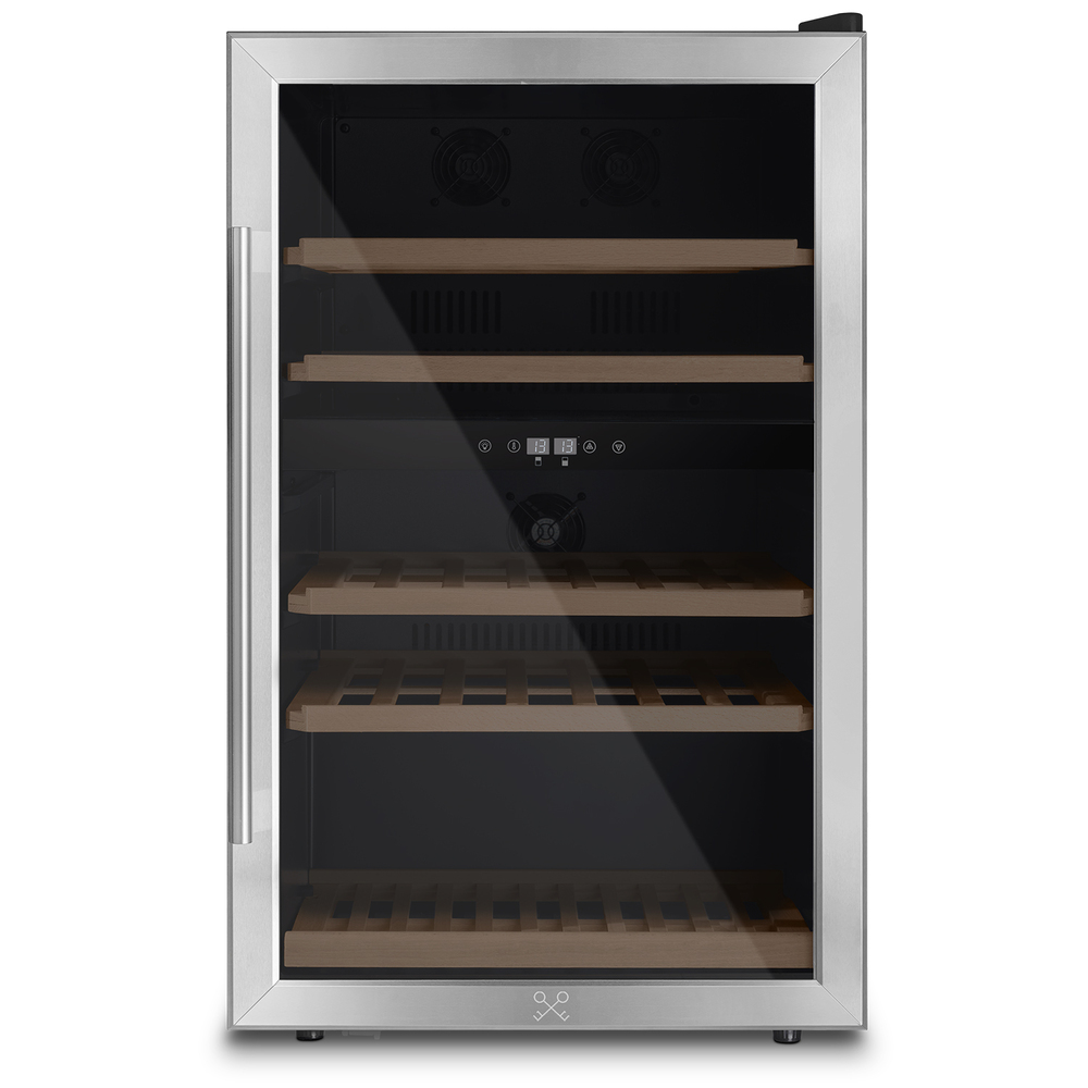 Vinoteca compresor Acero inoxidable Doble Temperatura 53 botellas CAVCD53