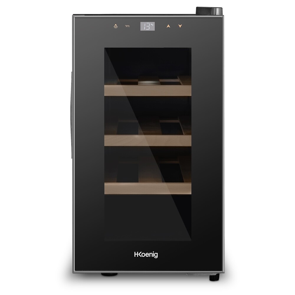 Vinoteca pequeña negra 8 botellas Hkoenig AGE8