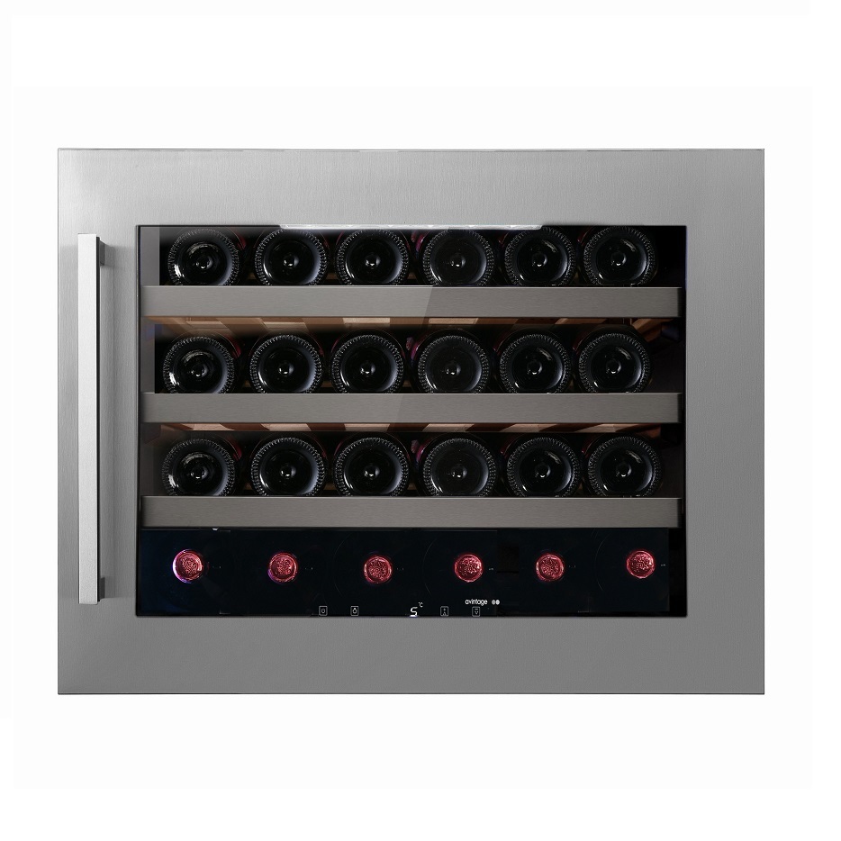 Vinoteca Inox encastrable en columna 24 botellas Avintage AVI24S2X 