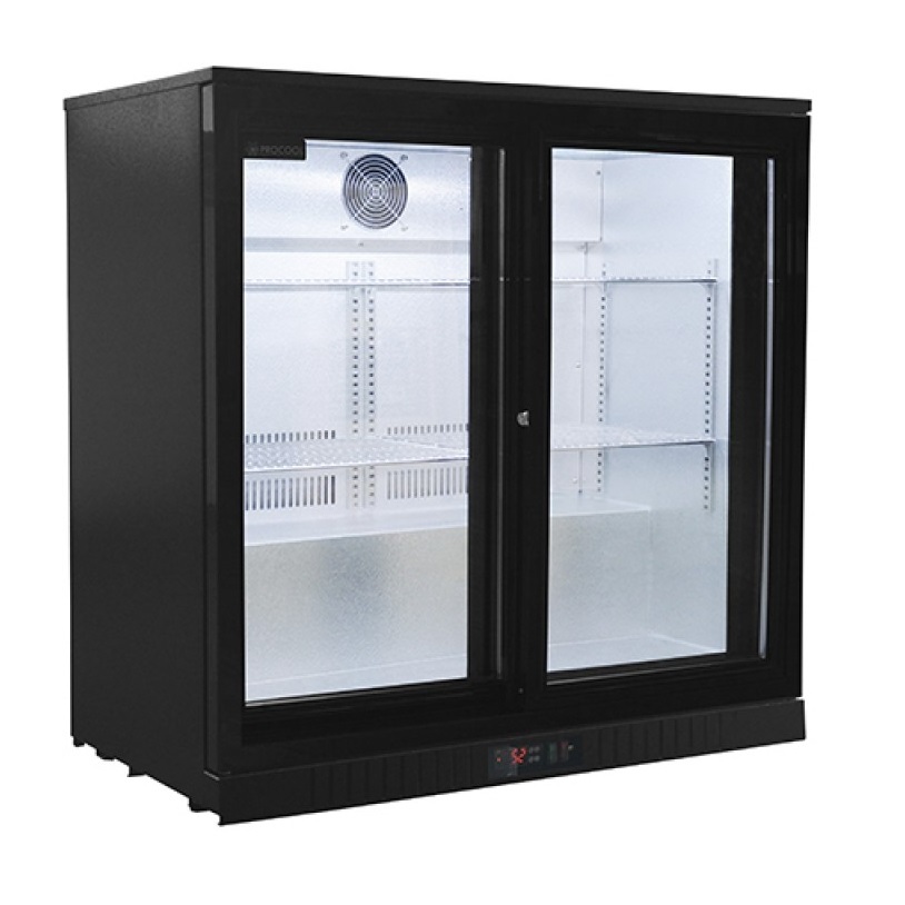 Expositor refrigerado 2 puertas corredera 182 litros CH BB2S