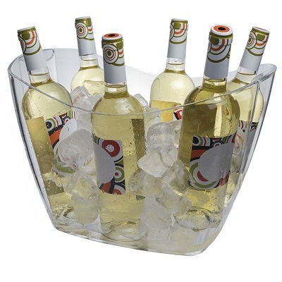 Cubitera Hispana Transparente Pet reciclable 5-6 botellas 