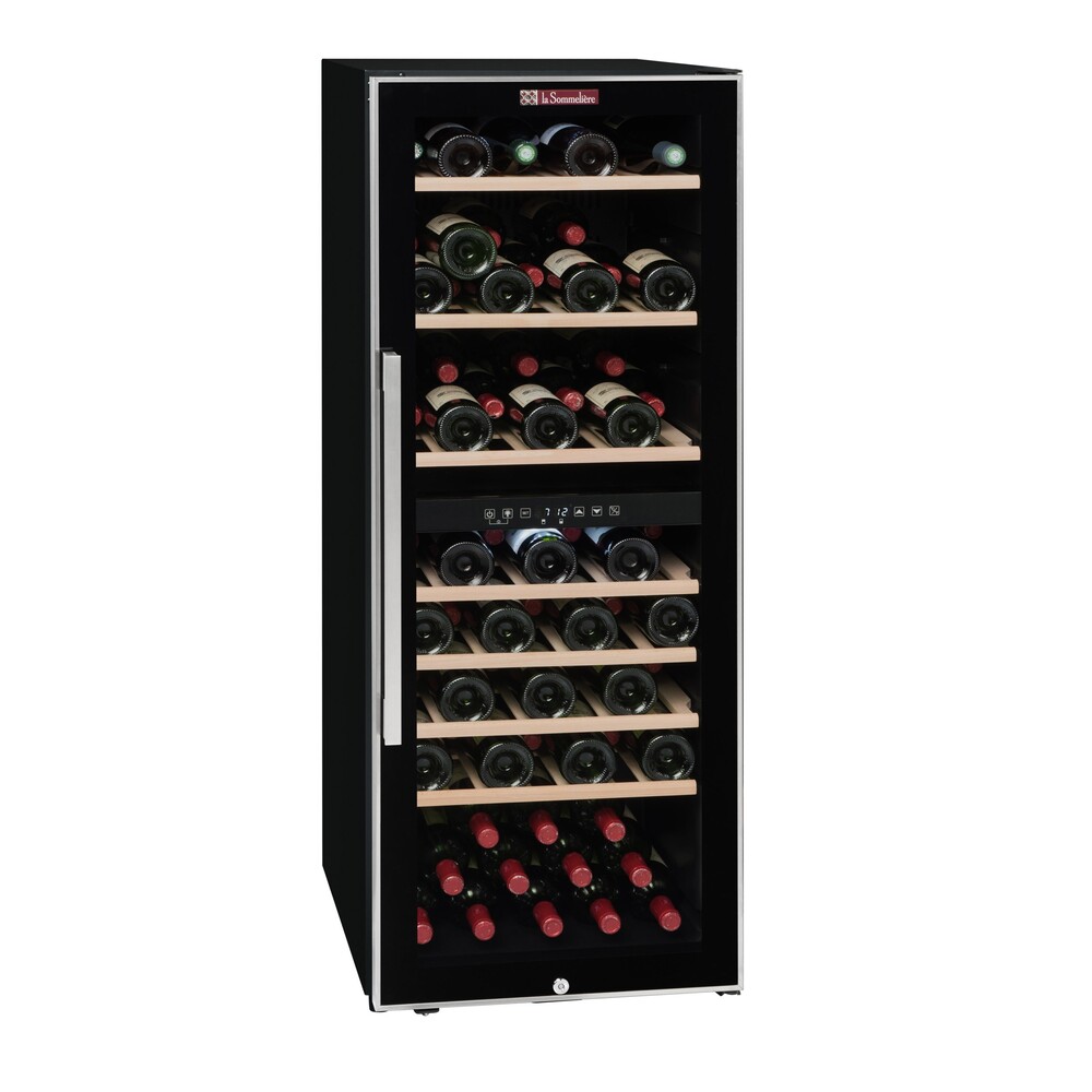 Vinoteca 75 botellas dos zonas de Temperatura La Someliere ECS81.2Z