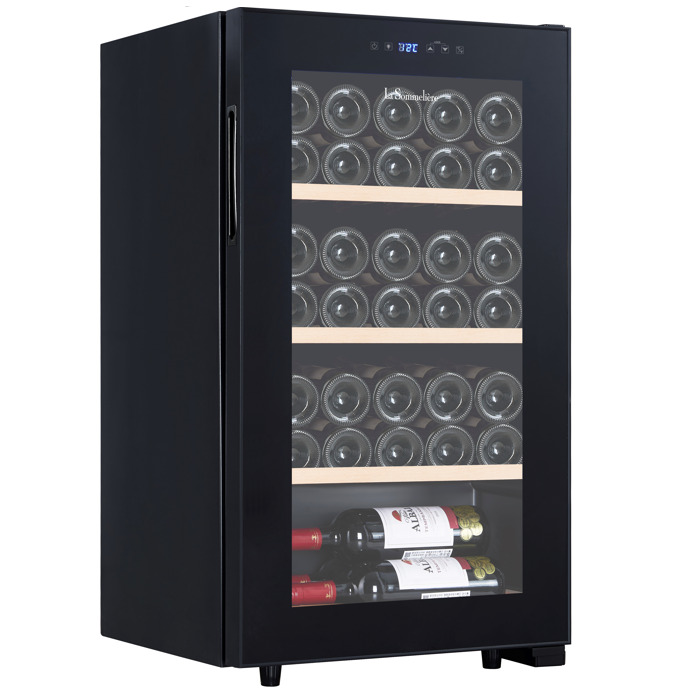 Vinsider 36 Vinoteca 2 zonas de enfriamiento 5-22°C 85l Acero inoxidable 36  botellas