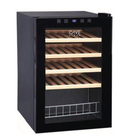 Vinoteca negra 18 botellas compresor CV-18C WS