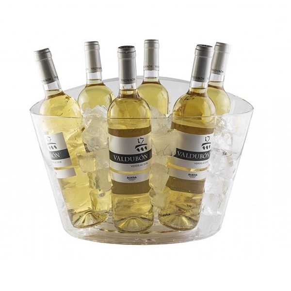 Cubitera 4 botellas Transparente Acrlico Victoria