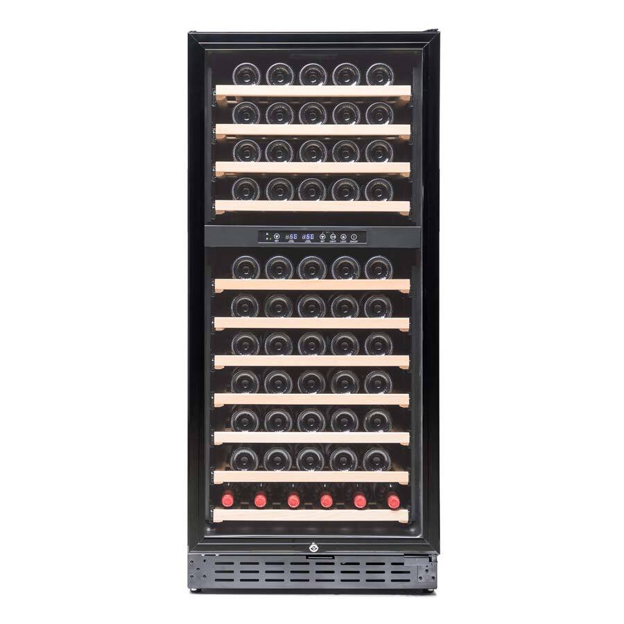 Vinoteca Vinobox 110GC-110 botellas vino - 2 Temperaturas-Negro