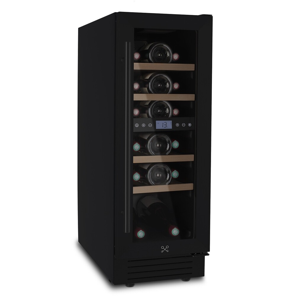Vinoteca compresor Negra 17 botellas Integrable 2 zonas temperaturas CAVCEDB17
