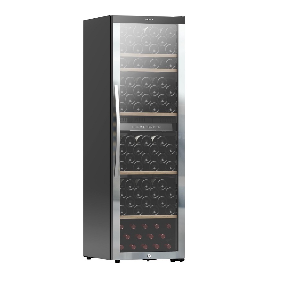 Vinoteca compresor 120 botellas 2 zonas temperatura CVG 120CF 2T