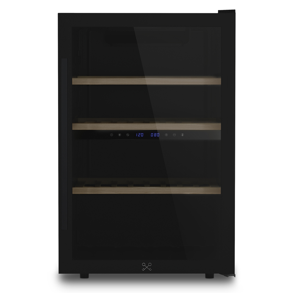 Vinoteca mediana Negra 2 zonas de Temperatura para 62 botellas CAVCDB62 