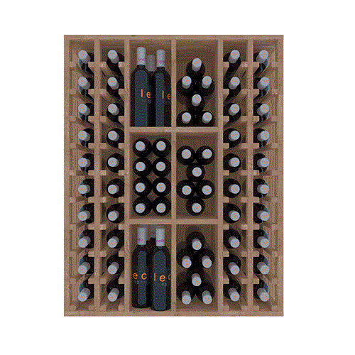 Botellero de madera de pino Expositor 88 botellas EX2528